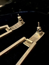 Load image into Gallery viewer, Vintage Signed TS-68 Taxco Mexico Sterling Silver Geometric Door Knocker Earrings
