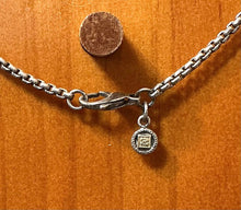 Load image into Gallery viewer, William Schraft Sterling Silver 18K Gold Chalcedony Byzantine Pendant Necklace
