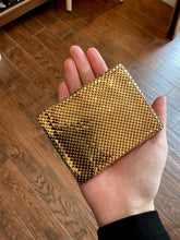 Load image into Gallery viewer, Vintage 1950s 1960s Whiting &amp; Davis Gold Tone Mesh Bifold Wallet Midcentury

