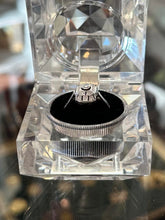 Load image into Gallery viewer, Antique Edwardian Signed WB WG 590 White Gold Diamond Geometric Ring US 8 1/4
