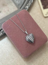 Load image into Gallery viewer, Swarovski Sterling Silver Cut-Out Heart Pendant on 835 Silver Chain Necklace
