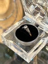 Load image into Gallery viewer, Antique 18ct Yellow Gold &amp; Platinum Diamond Engagement Ring US Size 5
