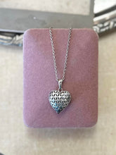 Load image into Gallery viewer, Swarovski Sterling Silver Cut-Out Heart Pendant on 835 Silver Chain Necklace
