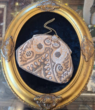 Load image into Gallery viewer, Vintage Circa 1940s Hand Beaded Seed Bead Mauve Silk Beaded Purse w/ Coin Purse
