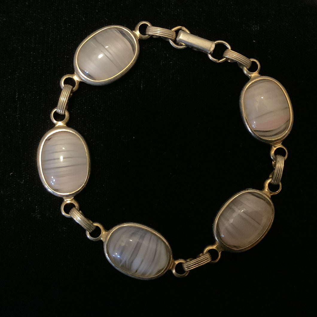 Sarah Cov Pink Marbled Bracelet