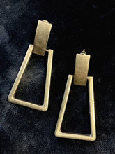 Load image into Gallery viewer, Vintage Signed TS-68 Taxco Mexico Sterling Silver Geometric Door Knocker Earrings
