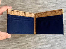 Load image into Gallery viewer, cork &amp; nylon bifold wallet - made for wit &amp; whim!
