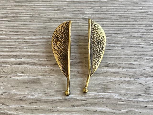 handmade limited edition bronze earrings by turkish designer!
