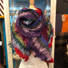 Load image into Gallery viewer, Ruffled edge knit scarf
